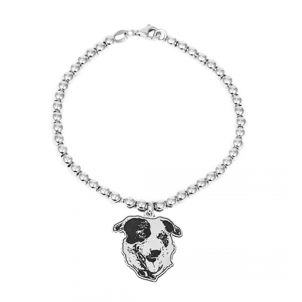 Bracciale charm silhouette Amico a quattro zampe